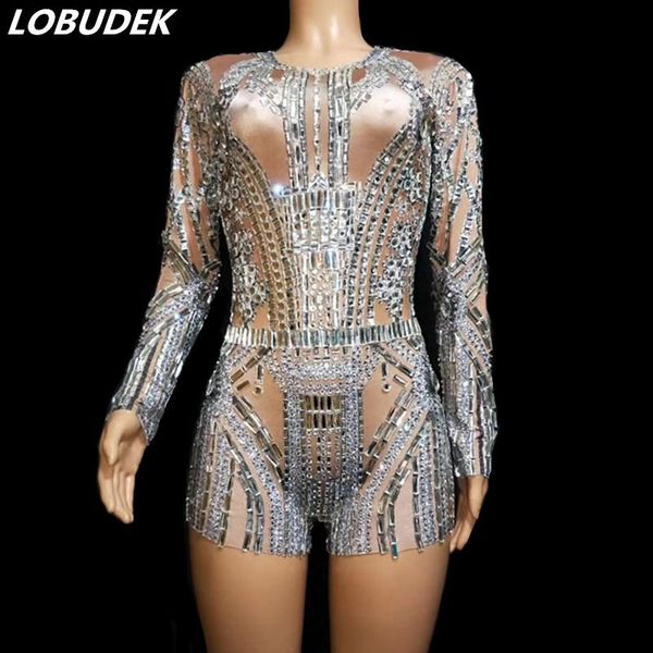 women's jumpsuits & rompers silver glass rhinestones long sleeve jumpsuit women birthday celebration evening performance stage crystal, Black;white
women's jumpsuits & rompers silver glass rhinestones long sleeve jumpsuit women birthday celebration evening performance stage crystal, Black;white