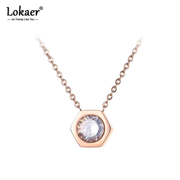 lokaer ol style rose gold hexagon geometry pendant necklace stainless steel cz crystal neckalce jewelry for women girls n19041, Silver
lokaer ol style rose gold hexagon geometry pendant necklace stainless steel cz crystal neckalce jewelry for women girls n19041, Silver