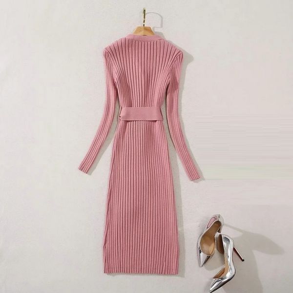dresses korean fashion sweater autumn winter knit wear women v-neck buttons belt deco long sleeve pink grey knitted, Black;gray
dresses korean fashion sweater autumn winter knit wear women v-neck buttons belt deco long sleeve pink grey knitted, Black;gray