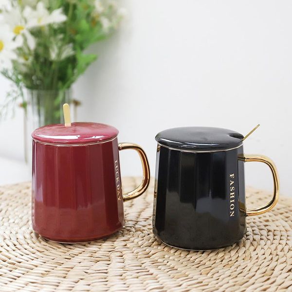 mugs 420ml mug nordic gold traced letter ceramic coffee cup with cover and spoon pure color kitchen tool milk birthday gift
mugs 420ml mug nordic gold traced letter ceramic coffee cup with cover and spoon pure color kitchen tool milk birthday gift