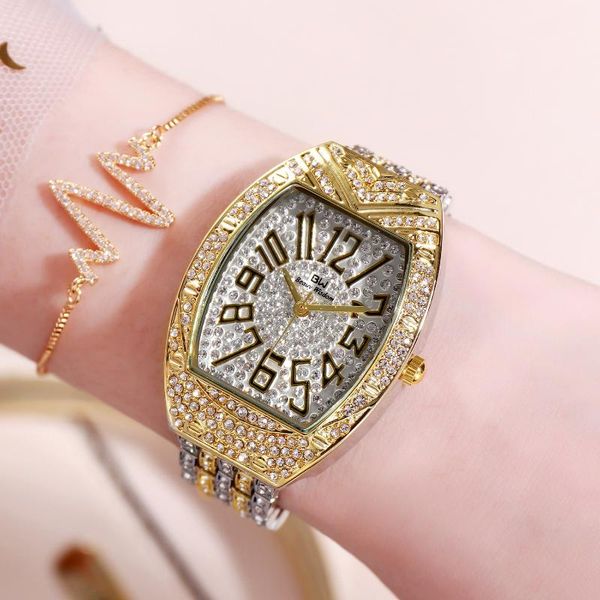 wristwatches high-grade bracelet watch drill barrel shape with female fashion quartz, Slivery;brown
wristwatches high-grade bracelet watch drill barrel shape with female fashion quartz, Slivery;brown
