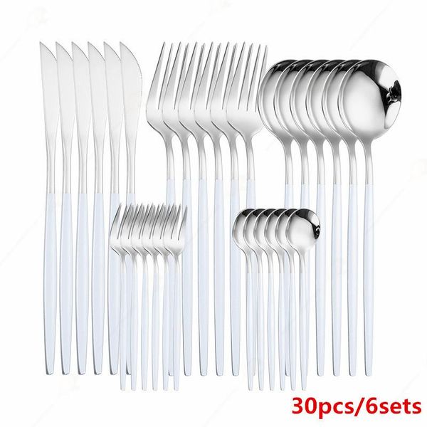 silver cutlery set knife fork spoon kitchen tableware stainless steel white dinnerware silverware dinner sets
silver cutlery set knife fork spoon kitchen tableware stainless steel white dinnerware silverware dinner sets