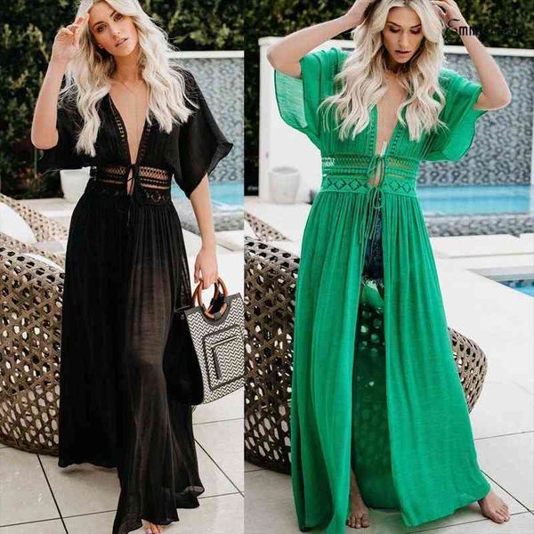 summer mesh beach loose women dress sundress beachwear cover up v neck bandage swimwear swimsuit bathing suit, Black;gray
summer mesh beach loose women dress sundress beachwear cover up v neck bandage swimwear swimsuit bathing suit, Black;gray