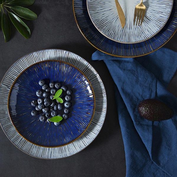 dishes & plates 8 /10.5 inch color glaze blue and light grey ceramic plate set for dinner dessert snack cake salad
dishes & plates 8 /10.5 inch color glaze blue and light grey ceramic plate set for dinner dessert snack cake salad