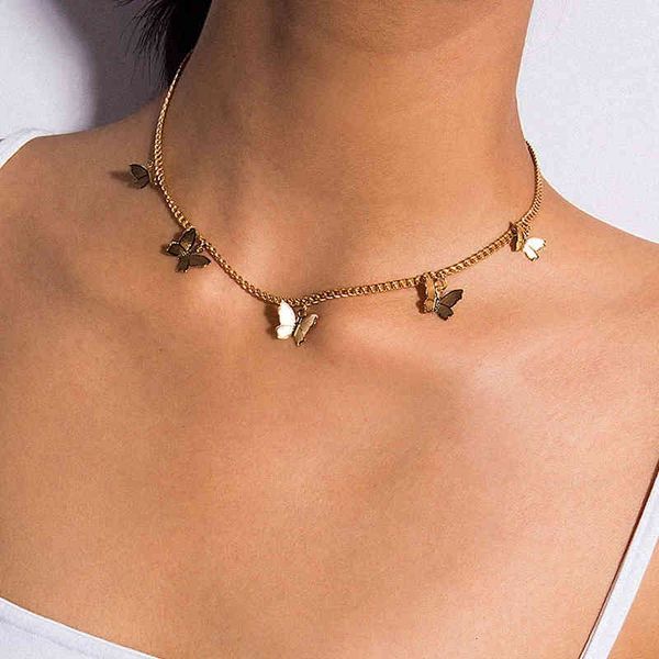 selling cute vivid butterfly pendant necklaces for women girl gold color chain collar shine quality jewelry party gift 2021, Silver
selling cute vivid butterfly pendant necklaces for women girl gold color chain collar shine quality jewelry party gift 2021, Silver