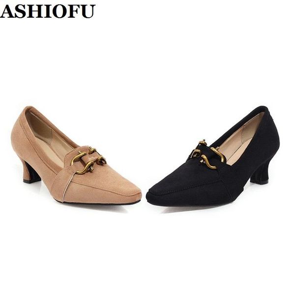 dress shoes ashiofu est wholesale women's 4cm mid-heels pumps faux-suede slip-on party evening club fashion court, Black
dress shoes ashiofu est wholesale women's 4cm mid-heels pumps faux-suede slip-on party evening club fashion court, Black