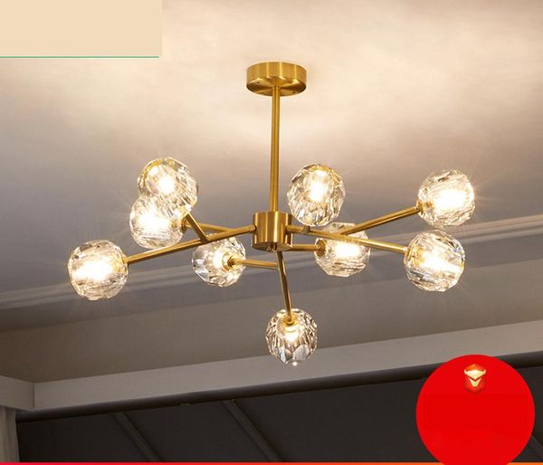 bulbs the latest post-modern pure copper chandelier energy saving led creative dining lamp nordic living room crystal lamps
bulbs the latest post-modern pure copper chandelier energy saving led creative dining lamp nordic living room crystal lamps