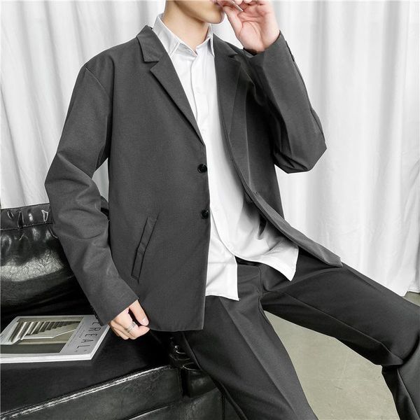 men's suits & blazers korean style suit spring and autumn casual black jacket loose trendy handsome uniform top, White;black
men's suits & blazers korean style suit spring and autumn casual black jacket loose trendy handsome uniform top, White;black