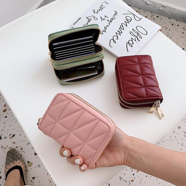 card holders multifunction luxury bank holder wallet women case female pu leather 10 bits business, Brown;gray
card holders multifunction luxury bank holder wallet women case female pu leather 10 bits business, Brown;gray