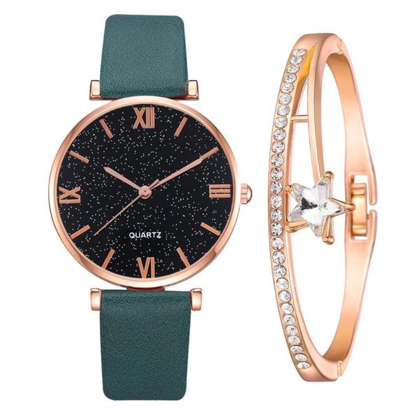 fashion starry sky ladies bracelet watch casual leather quartz wristwatch women watches set clock relogio feminino wristwatches, Slivery;brown
fashion starry sky ladies bracelet watch casual leather quartz wristwatch women watches set clock relogio feminino wristwatches, Slivery;brown
