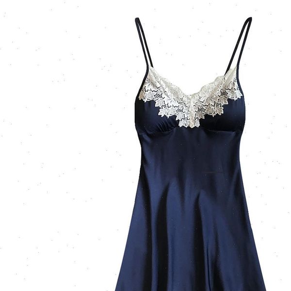 nightgowns sleepshirts v neck lace women sleepwear homewear set satin slik summer lingerie bow nightdress robe femme, Black;red
nightgowns sleepshirts v neck lace women sleepwear homewear set satin slik summer lingerie bow nightdress robe femme, Black;red