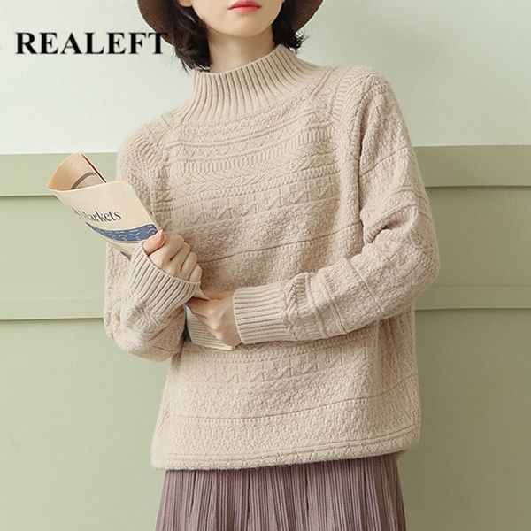 vintage sweater for women korean style long sleeve warm fashion knitting weat autumn winter women's sweaters female 210428, White;black
vintage sweater for women korean style long sleeve warm fashion knitting weat autumn winter women's sweaters female 210428, White;black