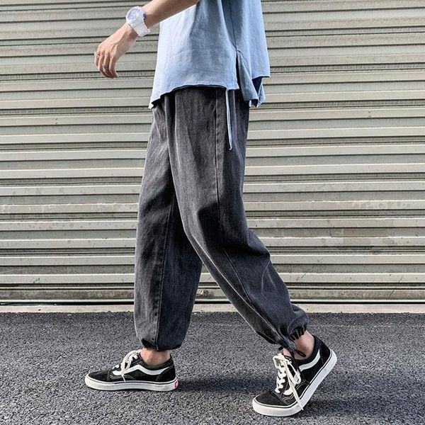 men's jeans summer retro wide-leg elastic band ankle-length men's straight loose teenager casual all-match trousers, Blue
men's jeans summer retro wide-leg elastic band ankle-length men's straight loose teenager casual all-match trousers, Blue