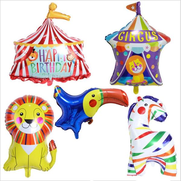circus colorful horse lion balloon birthday tent aluminum film clown party decoration
circus colorful horse lion balloon birthday tent aluminum film clown party decoration