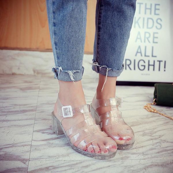 sandals flip flops flat with rivet solid buckle strap plastic jelly shoes women beach, Black
sandals flip flops flat with rivet solid buckle strap plastic jelly shoes women beach, Black
