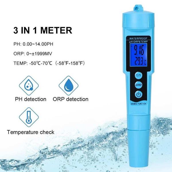 meters ph meter 3in1 professional digital handheld orp/ph temperature water quality detector monitor tester
meters ph meter 3in1 professional digital handheld orp/ph temperature water quality detector monitor tester