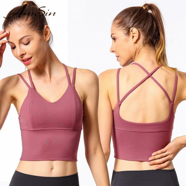 gym clothing women sport bra black padded yoga brassiere fitness sports tank female push up amesin gyb09, White;black
gym clothing women sport bra black padded yoga brassiere fitness sports tank female push up amesin gyb09, White;black
