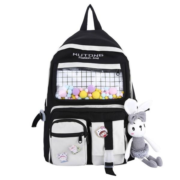 school bags summer harajuku style women's backpack large capacity backpacks with many pockets nylon waterproof outdoor travel backbags
school bags summer harajuku style women's backpack large capacity backpacks with many pockets nylon waterproof outdoor travel backbags
