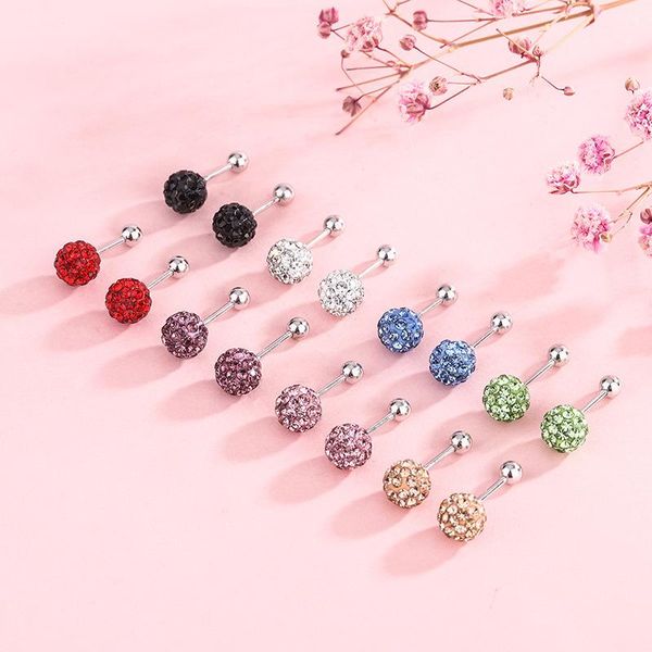 stud 925 sterling silver crystal zircon small ball screw earrings for women fashion and elegant shambhala full diamond, Golden;silver
stud 925 sterling silver crystal zircon small ball screw earrings for women fashion and elegant shambhala full diamond, Golden;silver