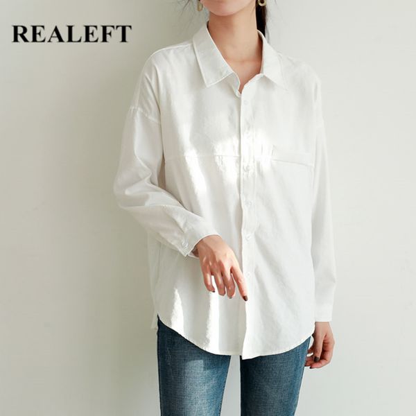 spring summer minimalist white women blouse chic turn-down collar lantern sleeve loose female 210428
spring summer minimalist white women blouse chic turn-down collar lantern sleeve loose female 210428