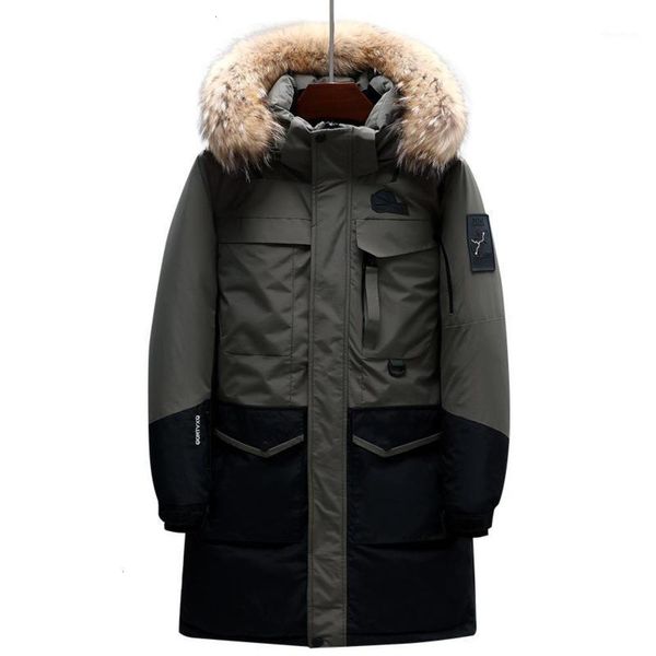 & parkas winter men's white duck long down jacket real fur collar hooded thicken warm parka and coats male brand clothing1 4uc9, Black
& parkas winter men's white duck long down jacket real fur collar hooded thicken warm parka and coats male brand clothing1 4uc9, Black