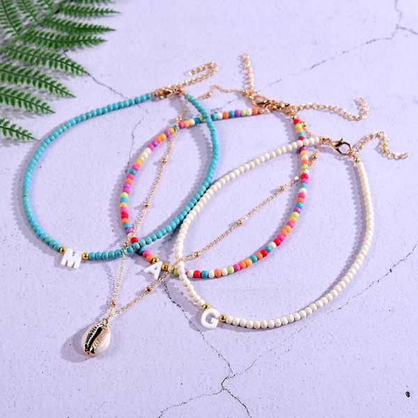 chains 2 pieces custom letter shell pendant necklace for women choker goth aesthetic boho vintage collier femme fashion summer jewelry, Silver
chains 2 pieces custom letter shell pendant necklace for women choker goth aesthetic boho vintage collier femme fashion summer jewelry, Silver