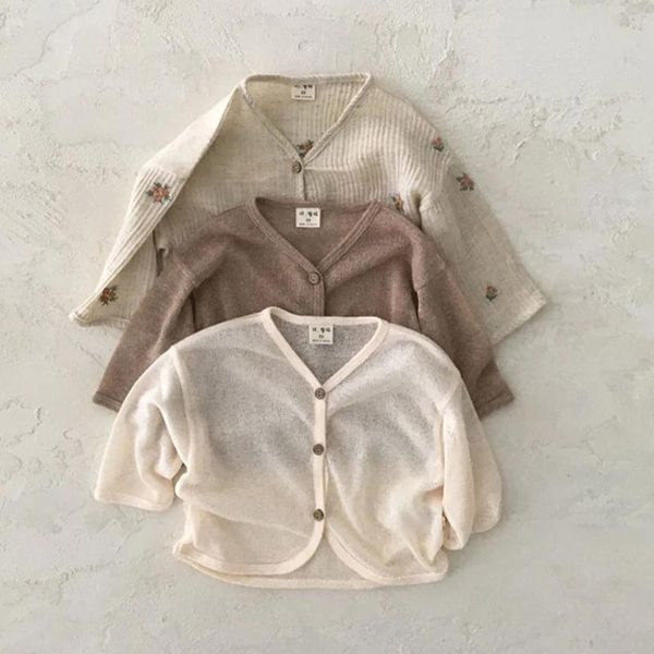 korean baby girl summer cardigan kids boys girls fashion thin cotton jacket toddler clothes jackets, Blue;gray
korean baby girl summer cardigan kids boys girls fashion thin cotton jacket toddler clothes jackets, Blue;gray
