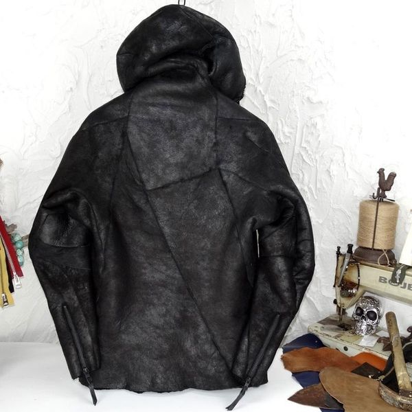 biker luxury shearling jacket men winter real fur sheepskin casual short hooded coat streetwear warm thick zipper black men's leather &
biker luxury shearling jacket men winter real fur sheepskin casual short hooded coat streetwear warm thick zipper black men's leather &