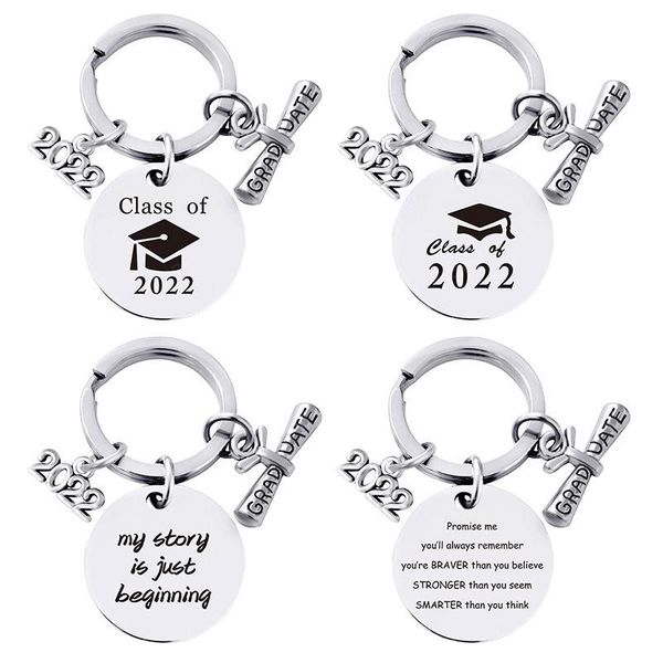 2022 stainless steel graduation keychain pendant metal key chain luggage decoration keyring creative graduation gift, Silver
2022 stainless steel graduation keychain pendant metal key chain luggage decoration keyring creative graduation gift, Silver