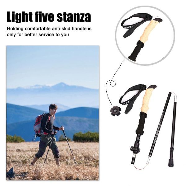 trekking poles folding lightweight alloy walking stick hiking cane pole outdoor climbing mountaineering equipment
trekking poles folding lightweight alloy walking stick hiking cane pole outdoor climbing mountaineering equipment