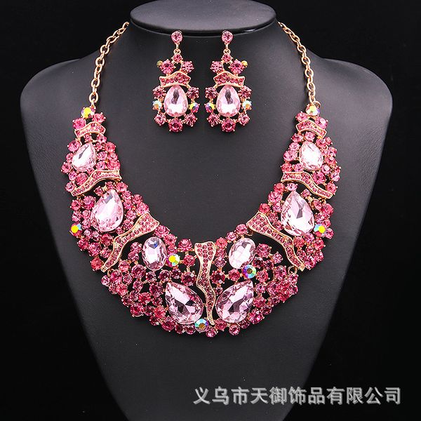 jewelry set crystal glass color exaggerated bride necklace earring set alloy a0909, Slivery;golden
jewelry set crystal glass color exaggerated bride necklace earring set alloy a0909, Slivery;golden