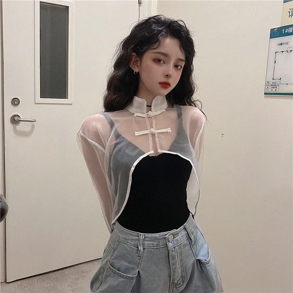 ethnic clothing chinese style women fashion 2021 mesh transparent tang suit white see through asymmetric shirt cheongsam 10464, Red
ethnic clothing chinese style women fashion 2021 mesh transparent tang suit white see through asymmetric shirt cheongsam 10464, Red