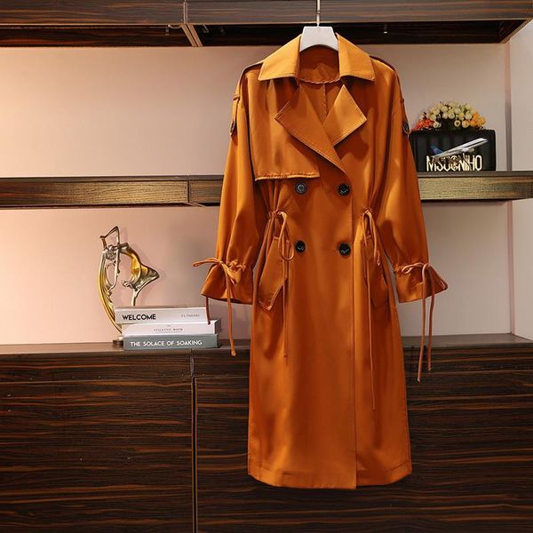 women's trench coats 2021 spring large size female xl-5xl windbreaker fashion casual long double-breasted coat business outerwear, Tan;black
women's trench coats 2021 spring large size female xl-5xl windbreaker fashion casual long double-breasted coat business outerwear, Tan;black