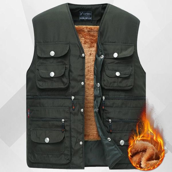 men's vests winter men fleece warm vest plus size autumn male casual thick multi pocket waistcoat pographer sleeveless jacket y653, Black;white
men's vests winter men fleece warm vest plus size autumn male casual thick multi pocket waistcoat pographer sleeveless jacket y653, Black;white