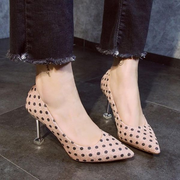 dress shoes fashion women pumps dot sequin bling wedding bridal sapatos high heel shallow sweet evening party y22-36, Black
dress shoes fashion women pumps dot sequin bling wedding bridal sapatos high heel shallow sweet evening party y22-36, Black