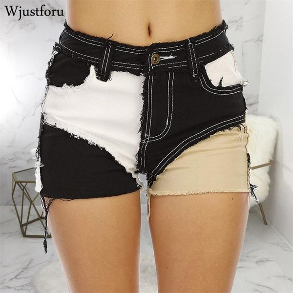 women's shorts wjustforu stretch patchwork jeans women solid button high waist denim 2021 summer casual pocket streetwear for, White;black
women's shorts wjustforu stretch patchwork jeans women solid button high waist denim 2021 summer casual pocket streetwear for, White;black