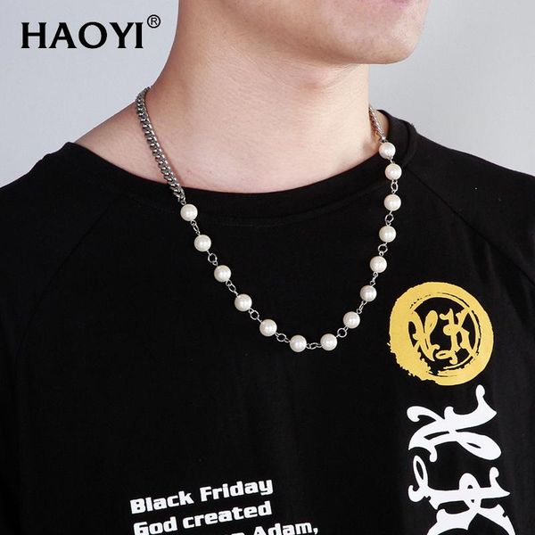 chains stainless steel pearl chain necklace for men jewelry curb cuban link imitation chokers silver color fashion male gift
chains stainless steel pearl chain necklace for men jewelry curb cuban link imitation chokers silver color fashion male gift