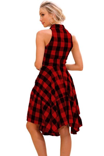 factoryzts5 casual pocket plaid shirt pleated 2020 sleeveless new irregular dress, White;black
factoryzts5 casual pocket plaid shirt pleated 2020 sleeveless new irregular dress, White;black