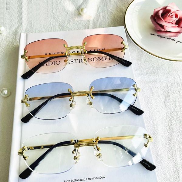 sunglasses small rimless women frameless mirror gold red clear sun glasses alloy frame classic brand designer brown shades, White;black
sunglasses small rimless women frameless mirror gold red clear sun glasses alloy frame classic brand designer brown shades, White;black