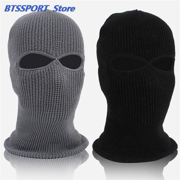 cycling caps & masks 1pc winter knit cap warm soft 2 holes full face ski hat hood motorcycle helmet army tactical fashion women men, Black
cycling caps & masks 1pc winter knit cap warm soft 2 holes full face ski hat hood motorcycle helmet army tactical fashion women men, Black