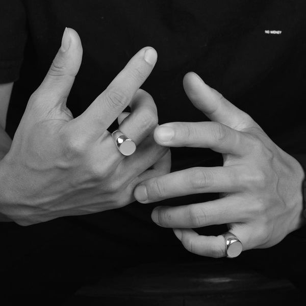 cluster rings original design silver blank open ring men's glossy with opening adjustable tail jewelry accessory, Golden;silver
cluster rings original design silver blank open ring men's glossy with opening adjustable tail jewelry accessory, Golden;silver