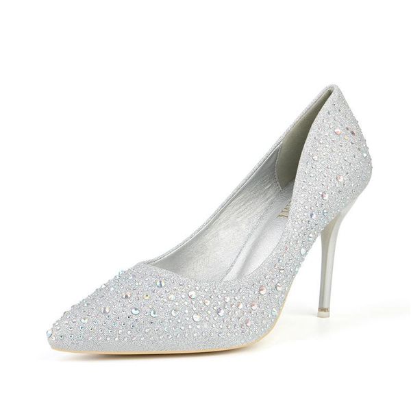 dress shoes trendy pointed sequins solid color wild fine heels nightclub women's single luxury women designers, Black
dress shoes trendy pointed sequins solid color wild fine heels nightclub women's single luxury women designers, Black