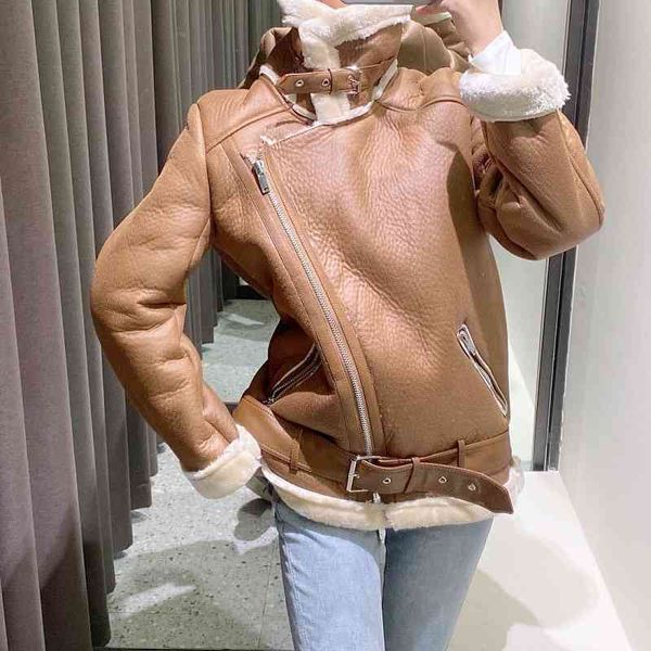 women's jackets women winter warm thick windproof motorcycle coat with belt brown suede faux lamb leather outwear 6bb2, Black;brown
women's jackets women winter warm thick windproof motorcycle coat with belt brown suede faux lamb leather outwear 6bb2, Black;brown