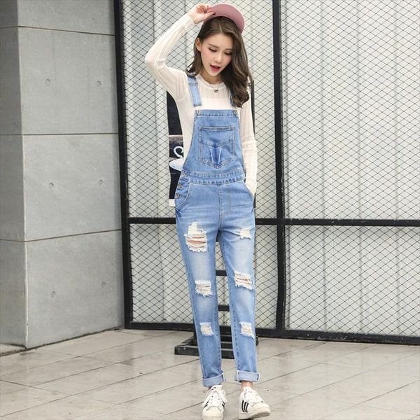 loose korean denim overalls casual women romper ripped girls pants jeans, Black;white
loose korean denim overalls casual women romper ripped girls pants jeans, Black;white