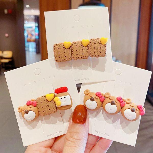 hair accessories girls cute cartoon bear biscuits hairpins kids sweet decorate side clip barrette headband fashion, Slivery;white
hair accessories girls cute cartoon bear biscuits hairpins kids sweet decorate side clip barrette headband fashion, Slivery;white