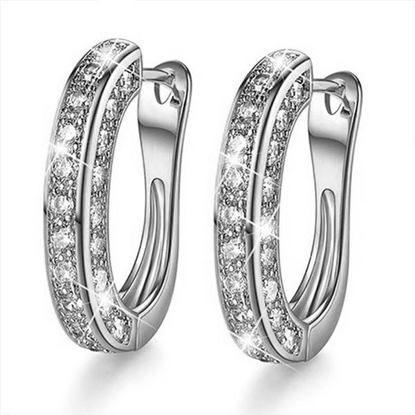 hoop & huggie fashion luxury 3 colors ladies women's inlaid sparkling rhinestone crystal zircon metal female earrings for party jewelry, Golden;silver
hoop & huggie fashion luxury 3 colors ladies women's inlaid sparkling rhinestone crystal zircon metal female earrings for party jewelry, Golden;silver