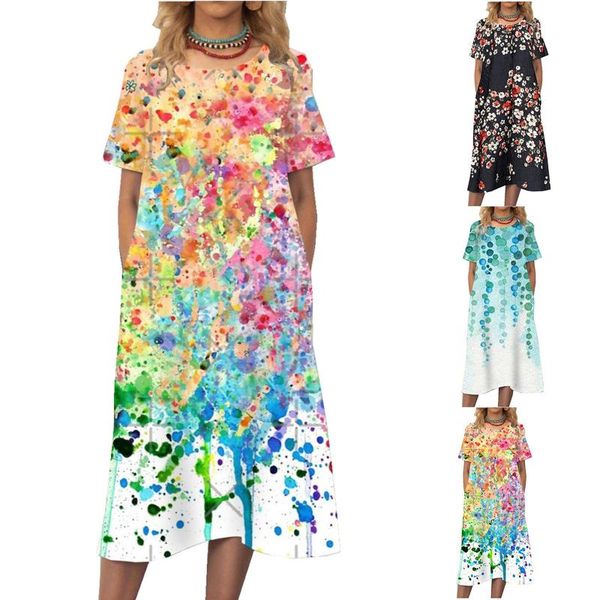 casual dresses elegant floral dress for woman loose short sleeve vestido mujer 2021 ladies plus size orange sundress, Black;gray
casual dresses elegant floral dress for woman loose short sleeve vestido mujer 2021 ladies plus size orange sundress, Black;gray