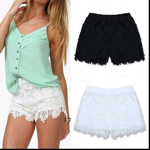 women shorts fashion lady lace short trousers summer casual beach high waist drop, White;black
women shorts fashion lady lace short trousers summer casual beach high waist drop, White;black