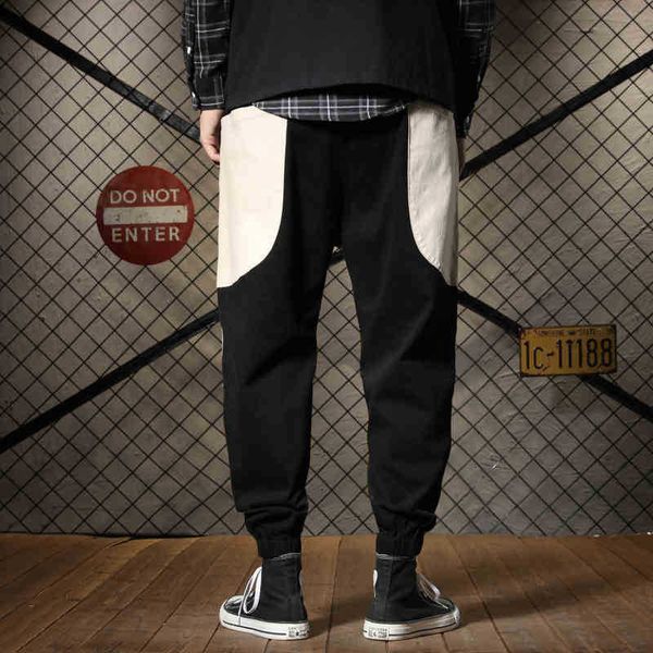 men's pants pant spring autumn two-color patchwork joggers streetwear men hip hop elastic waist male casual sweat wbld, Black
men's pants pant spring autumn two-color patchwork joggers streetwear men hip hop elastic waist male casual sweat wbld, Black