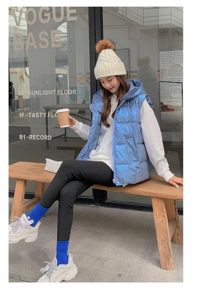 women's vests 2021 spring hooded women cotton vest autumn casual warm thick waistcoat sleeveless solid removable hat, Black;white
women's vests 2021 spring hooded women cotton vest autumn casual warm thick waistcoat sleeveless solid removable hat, Black;white